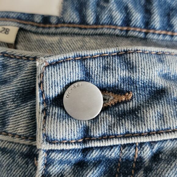 DL 1961 Asra Long Jran Skirt Blue Size 28 with front Slit - Picture 11 of 12